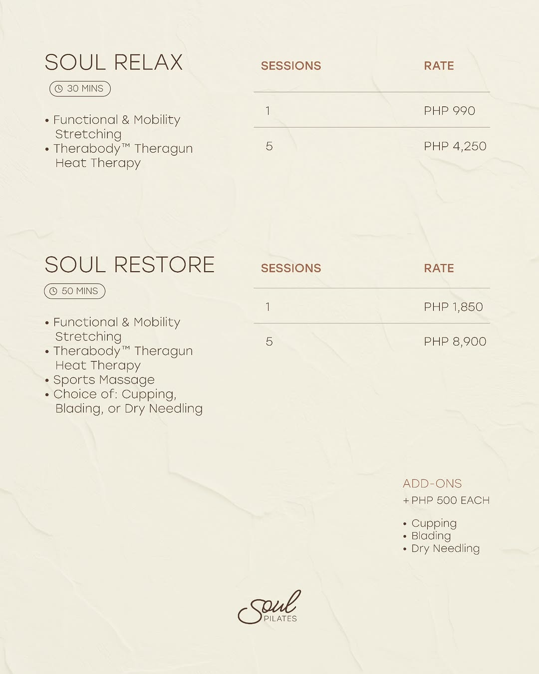 Soul Pilates studio atmosphere